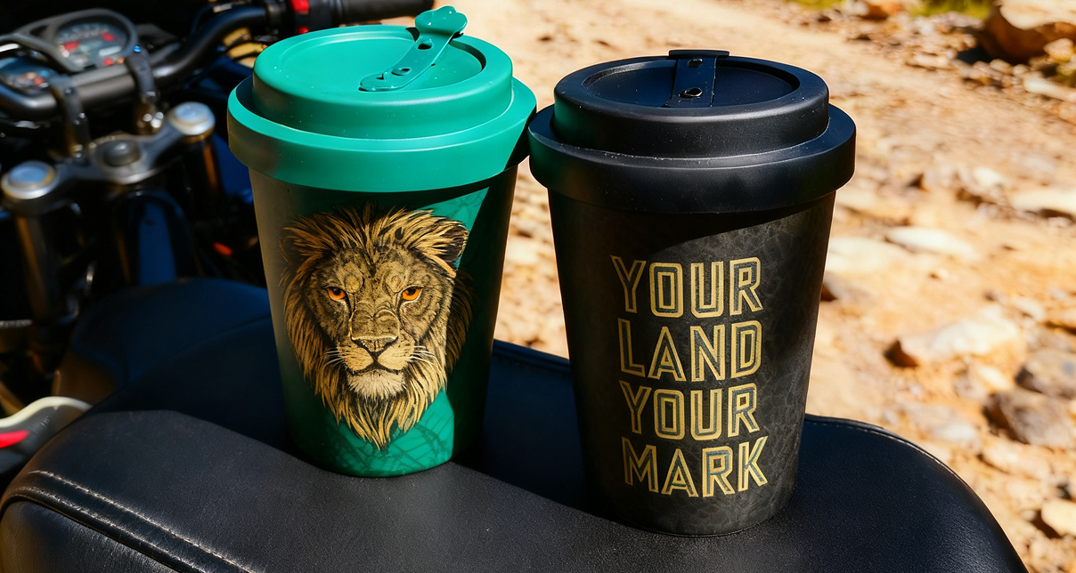 Branded Bamboo Fiber Cup  – Welsh Lifestyle Brand